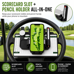 Golf Cart Steering Wheel Phone Mount